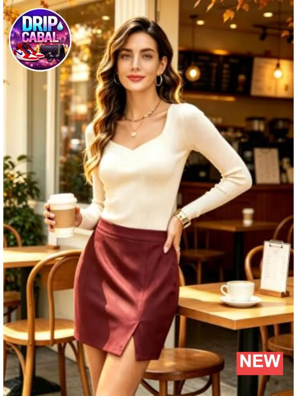 High Waisted Side Split Bodycon Mini Skirt Suede